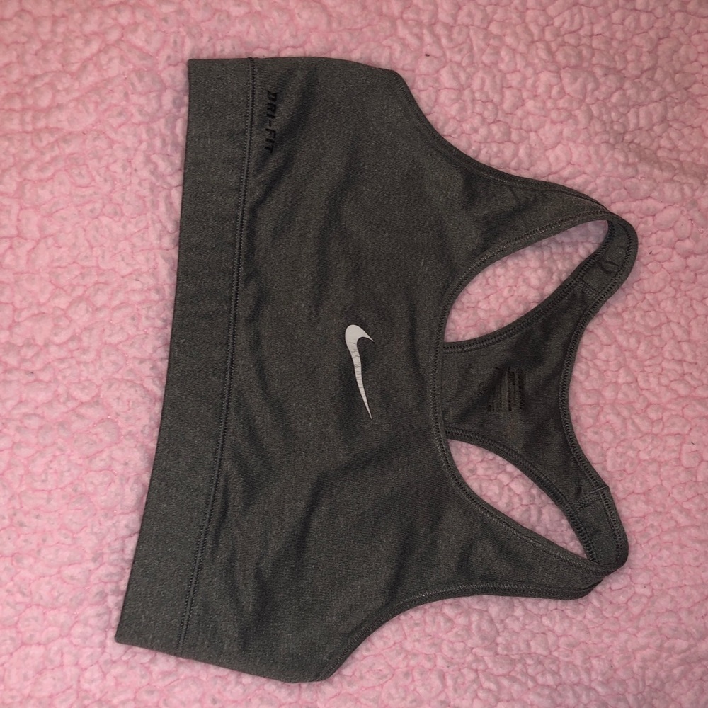 Gray Nike Sports Bra